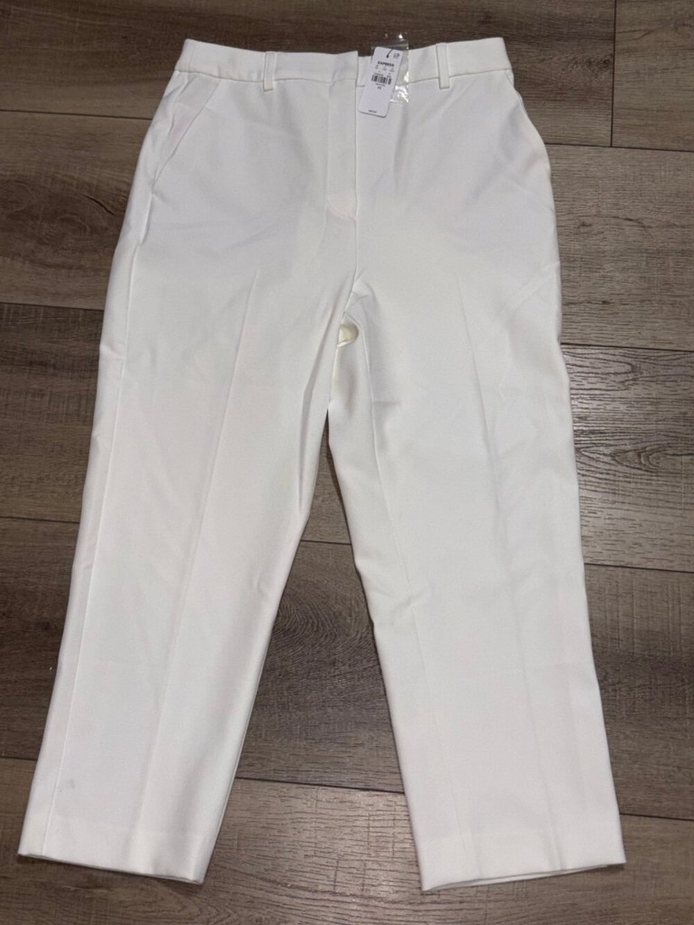 NWT EXPRESS Editor High Rise Pants Size 4S White